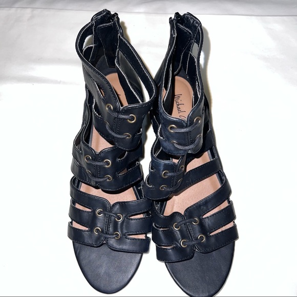 * Michael Antonio Black Gladiator Sandals - Size 8.5 M - Picture 6 of 9